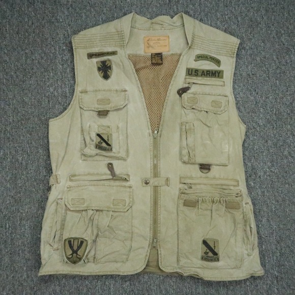 Gilet vintage Banana Republic aventure safari photographie pêche